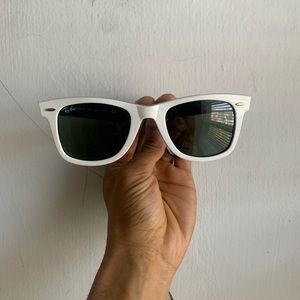 Authentic Classic Cool White Ray Bans